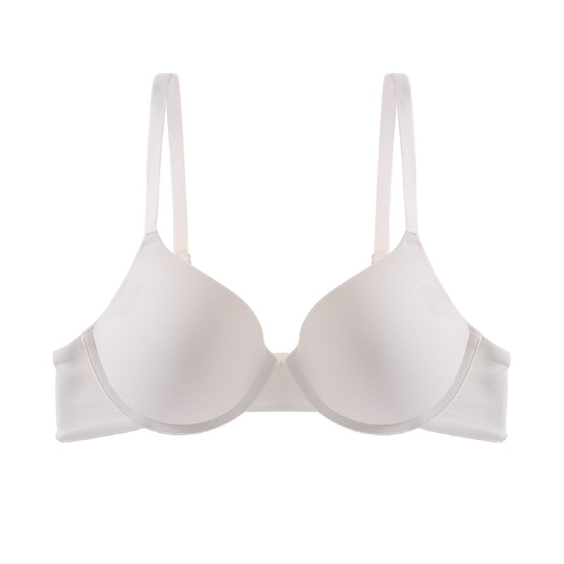 2 Pack Light Pad Full Cup Smoothing T-Shirt Bra Women Adjustable Bra